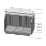 Žárobetonová komora komplet - bílá KV IMPRESSION 3g L 97.51.14 